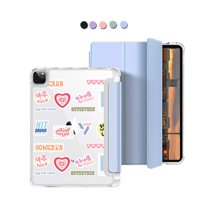 iPad Macaron Flip Cover - Seventeen Sticker Pack