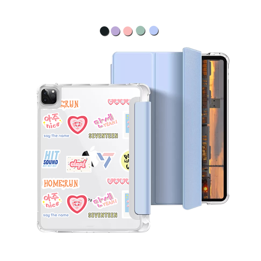 iPad Macaron Flip Cover - Seventeen Sticker Pack
