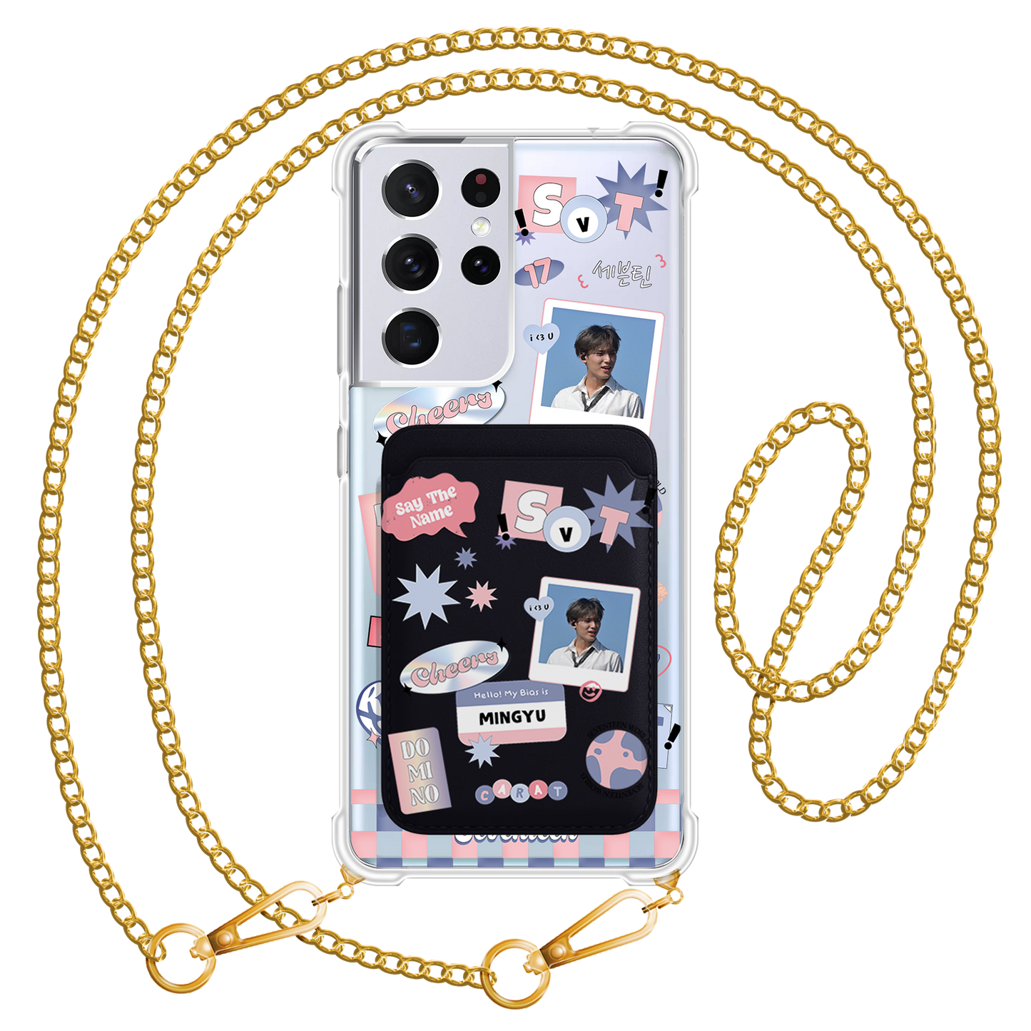 Android Magnetic Wallet Case - Seventeen World
