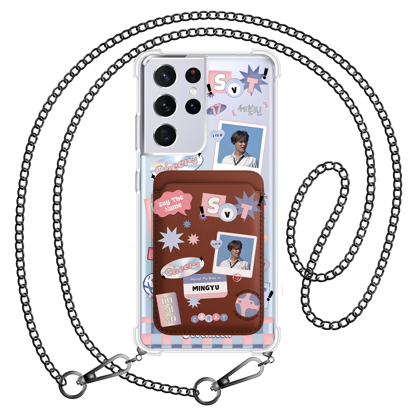 Android Magnetic Wallet Case - Seventeen World