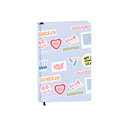 Hardcover Bookpaper Journal - Seventeeen (with Elastic Band & Bookmark)