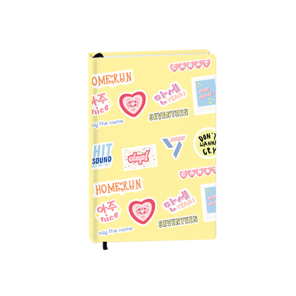 Hardcover Bookpaper Journal - Seventeeen (with Elastic Band & Bookmark)