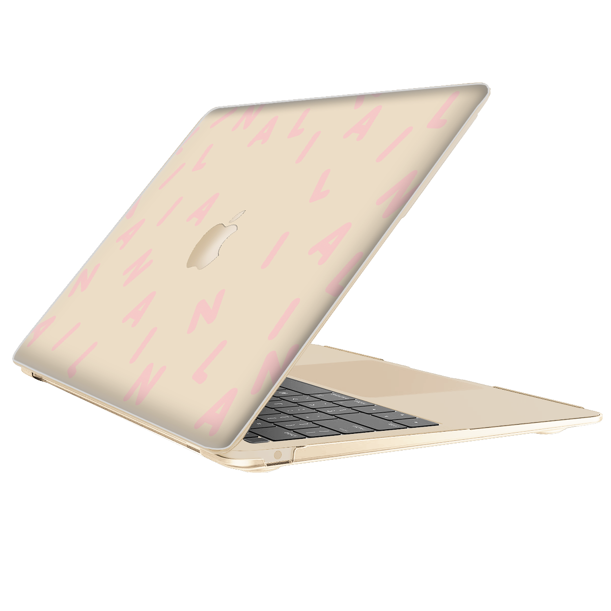 Macbook Snap Case - CUSTOM MONOGRAM 2.0 Rosewater