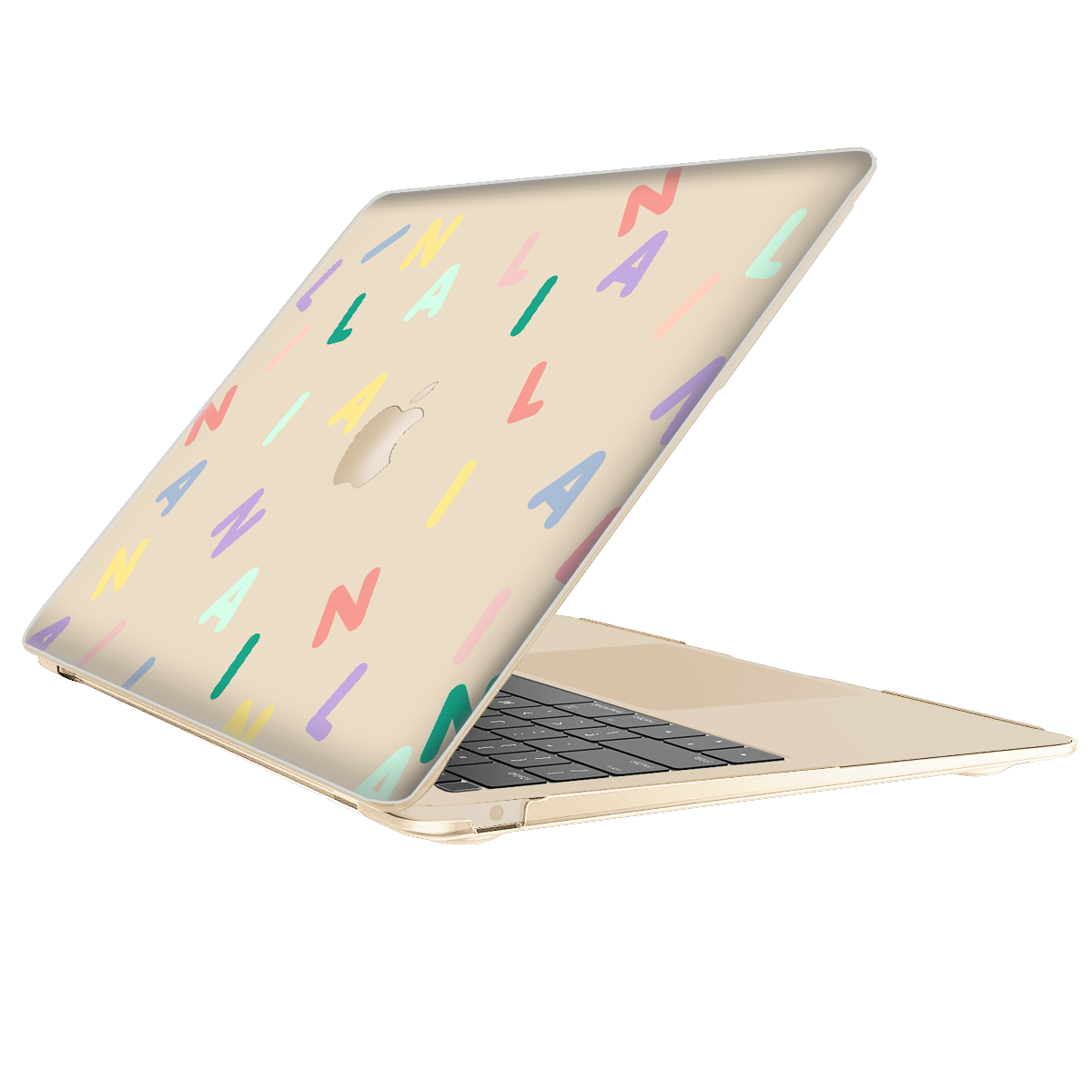 Macbook Snap Case - CUSTOM MONOGRAM 2.0 Rainbow
