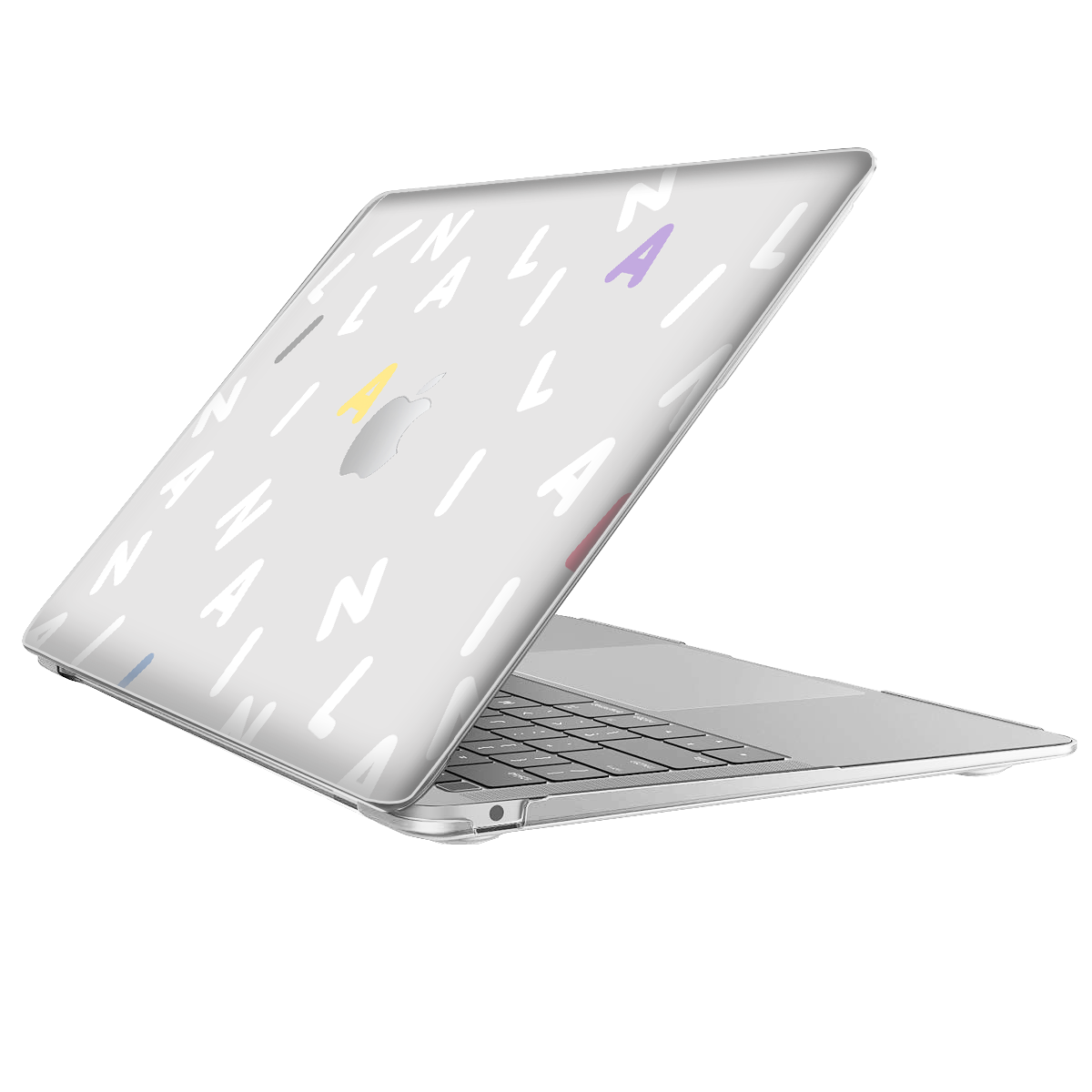 Macbook Snap Case - CUSTOM MONOGRAM 2.0 White