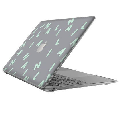 Macbook Snap Case - CUSTOM MONOGRAM 2.0 Tosca