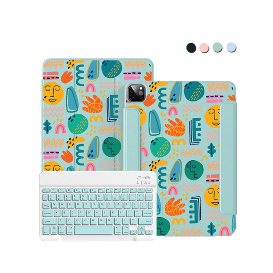 iPad / Android Tab Wireless Keyboard Flipcover - Silent Art