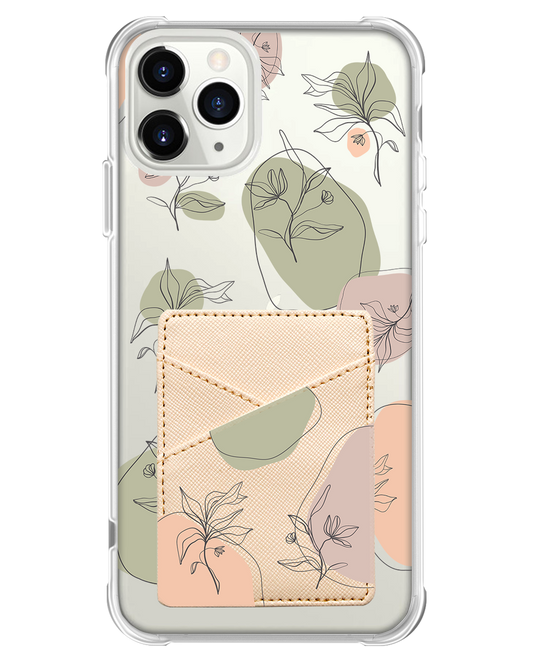 iPhone Phone Wallet Case - Sketchy Flower 1.0