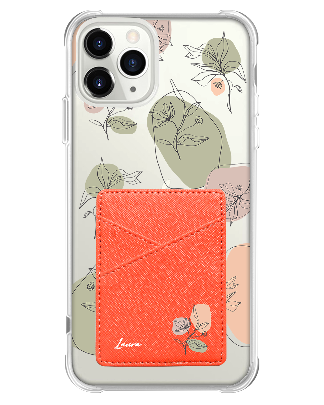 iPhone Phone Wallet Case - Sketchy Flower 2.0