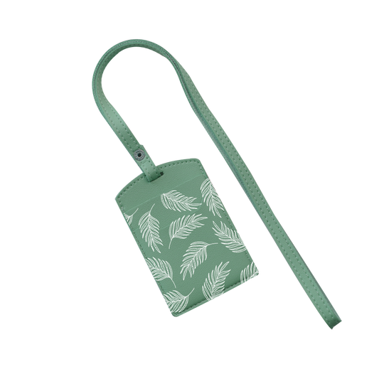 Vegan Leather Lanyard - Sketchy Tropical