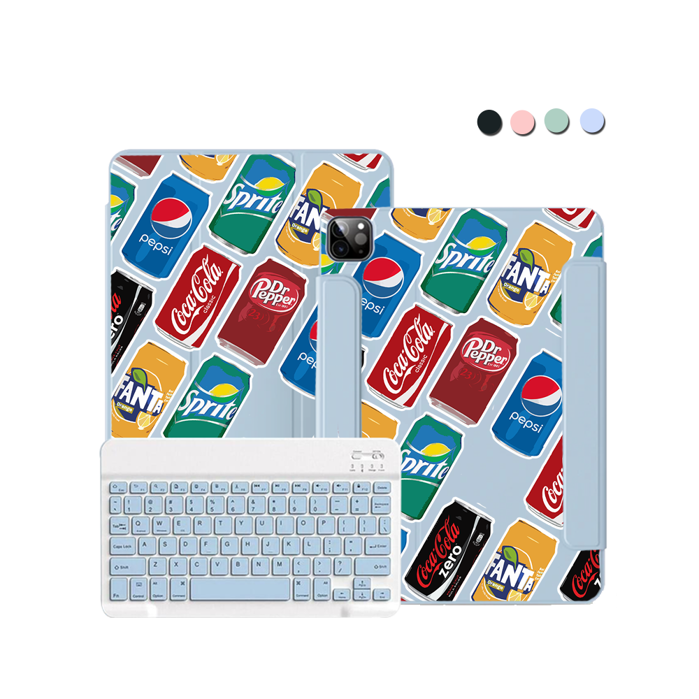 iPad / Android Tab Wireless Keyboard Flipcover - Sodapop