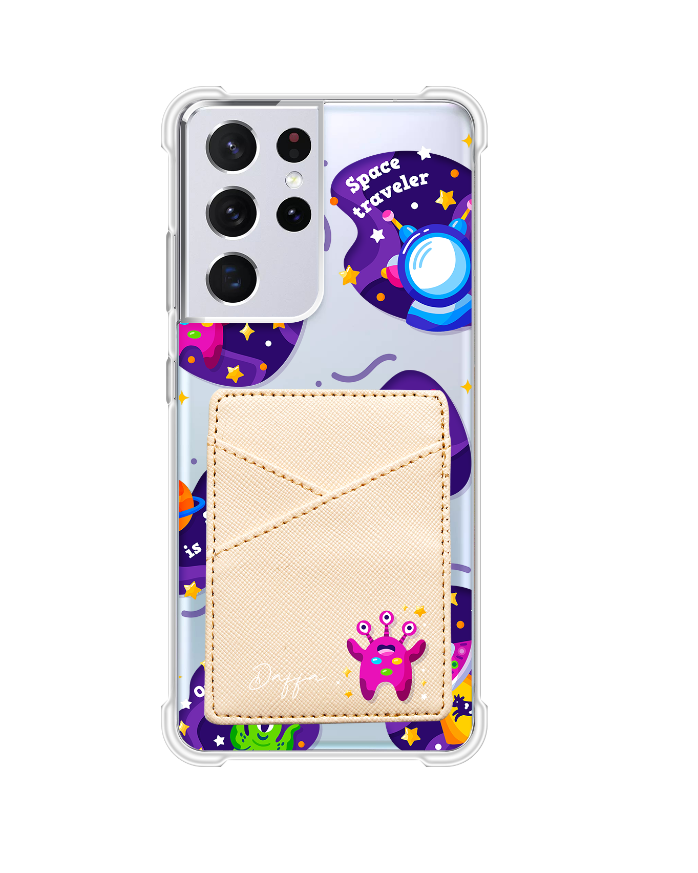 Android Phone Wallet Case - Space Traveller