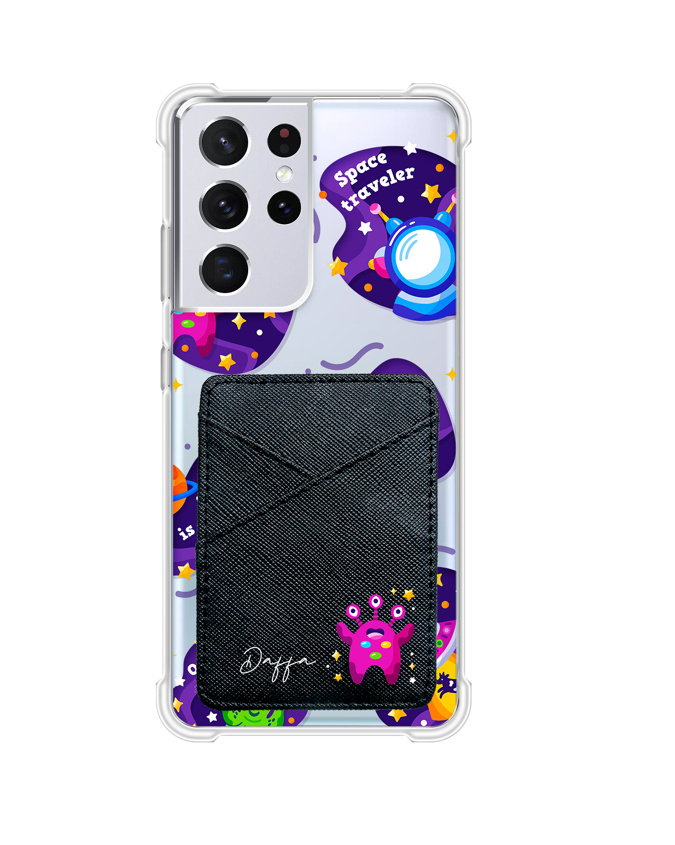Android Phone Wallet Case - Space Traveller