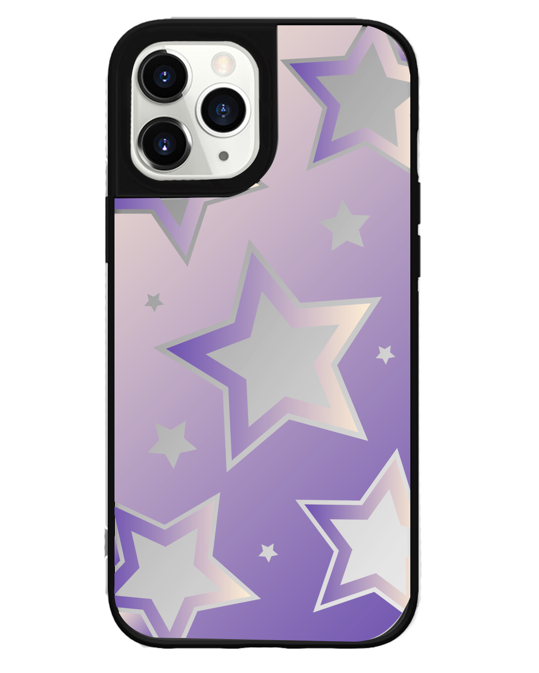 iPhone Mirror Grip Case -  Star Effect Violet
