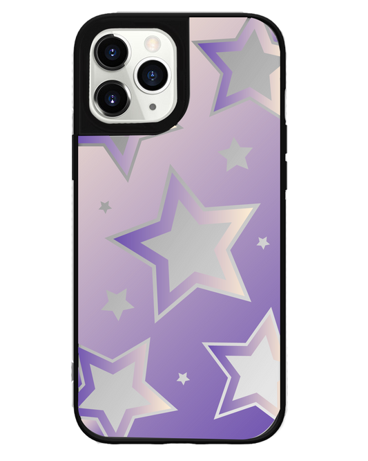 iPhone Mirror Grip Case -  Star Effect Violet