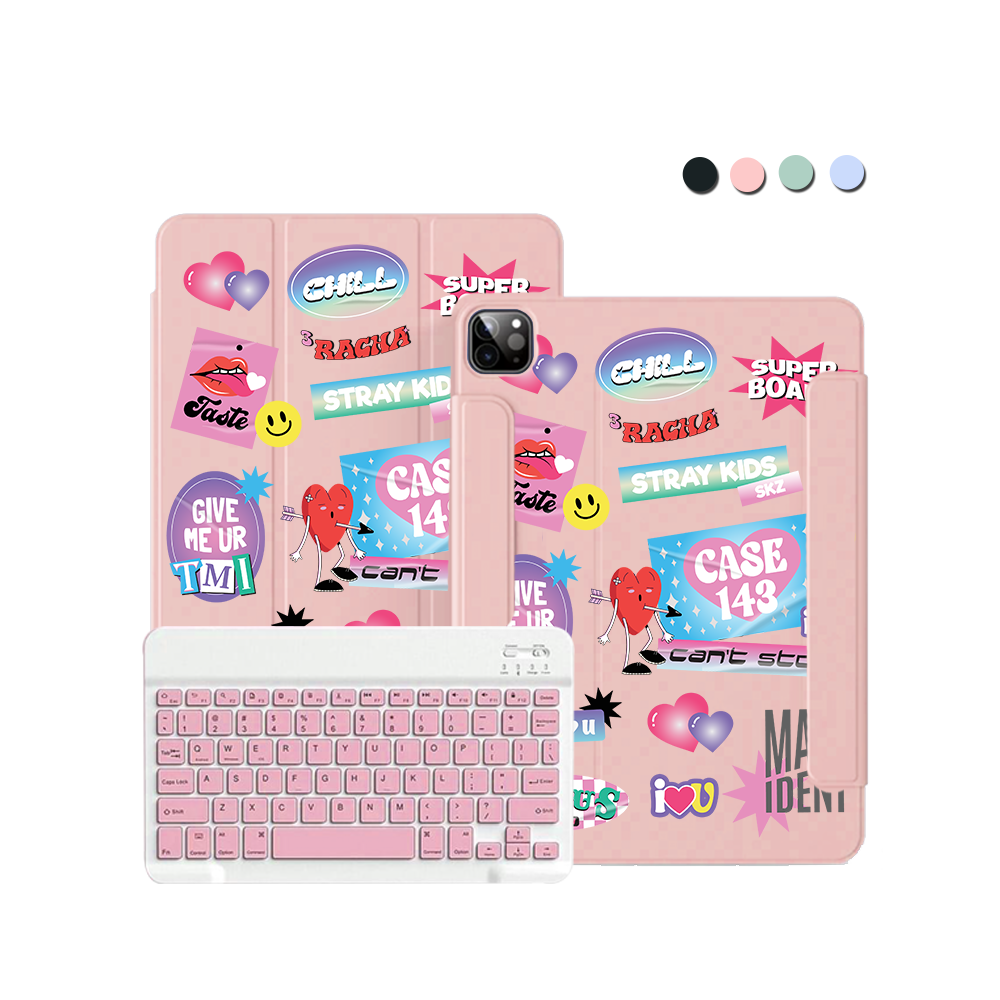 iPad / Android Tab Wireless Keyboard Flipcover - Stray Kids Case 143