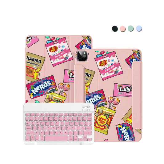 iPad Wireless Keyboard Flipcover - Sweets & Gummies