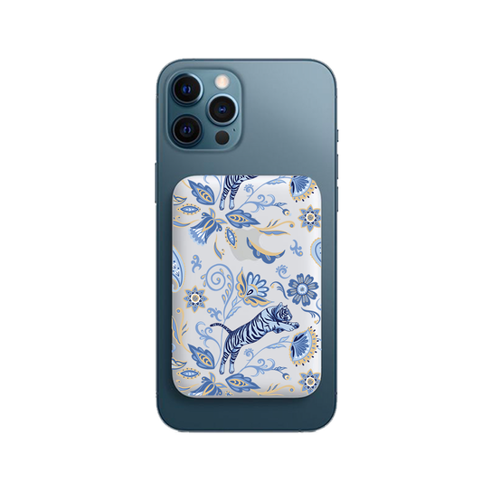 Magnetic Wireless Powerbank - Tiger & Floral