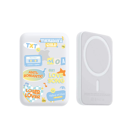 Magnetic Wireless Powerbank - TXT Sticker