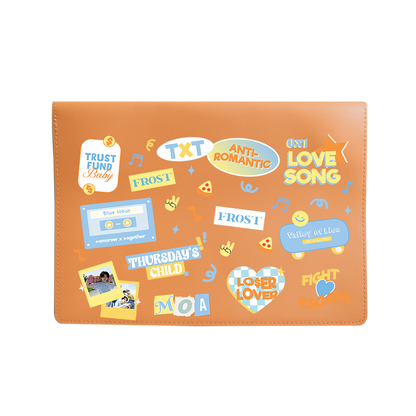 Vegan Leather Sleeve - TXT Sticker Pack