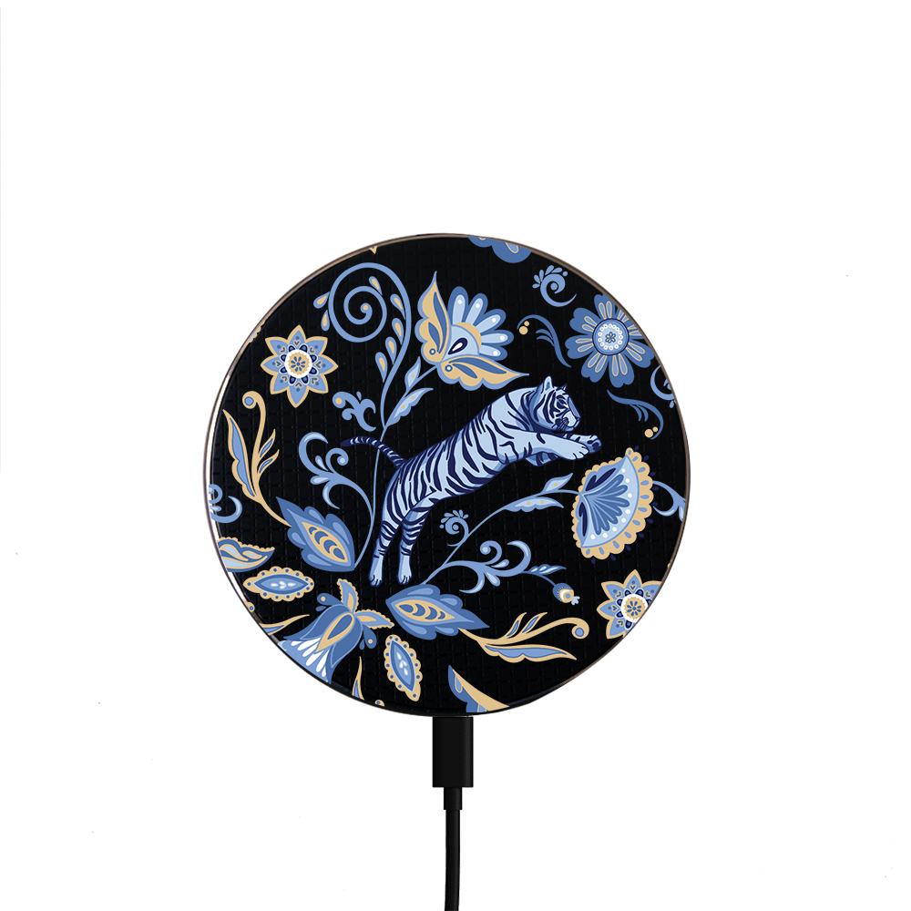 Universal Wireless Charger - Tiger & Floral