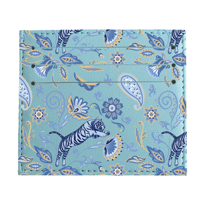 6 Slots Card Holder - Tiger & Floral
