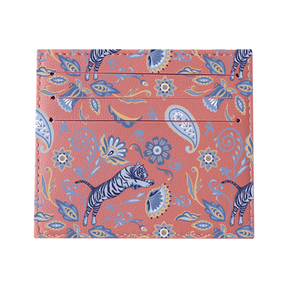 6 Slots Card Holder - Tiger & Floral