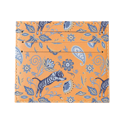 6 Slots Card Holder - Tiger & Floral