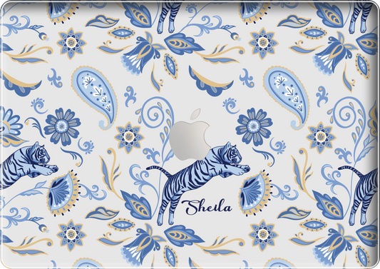 Macbook Snap Case - Tiger & Floral