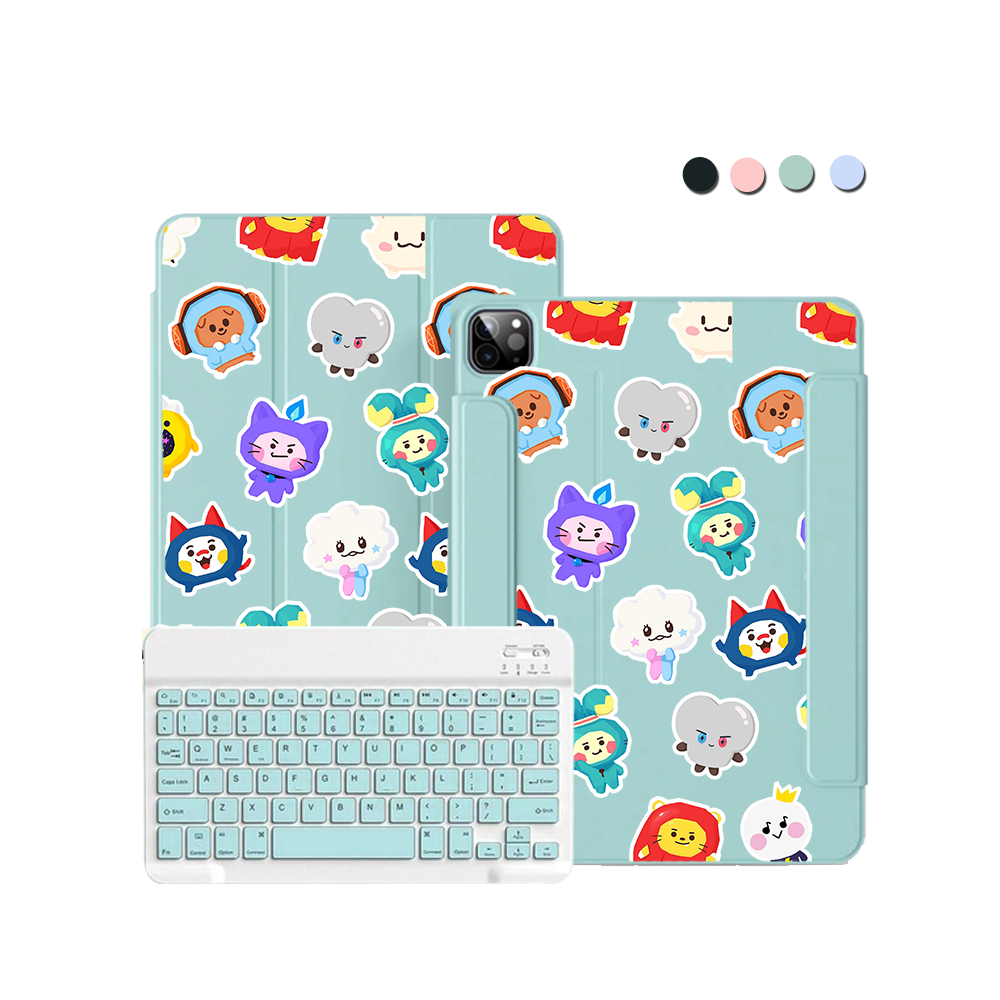 iPad / Android Tab Wireless Keyboard Flipcover - Treasure Truz