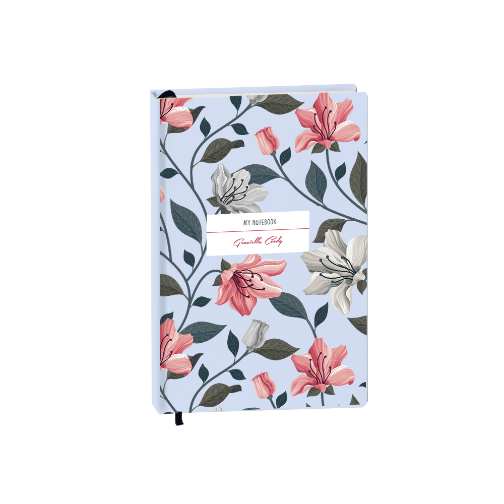 Hardcover Bookpaper Journal - Valerie (with Elastic Band & Bookmark)