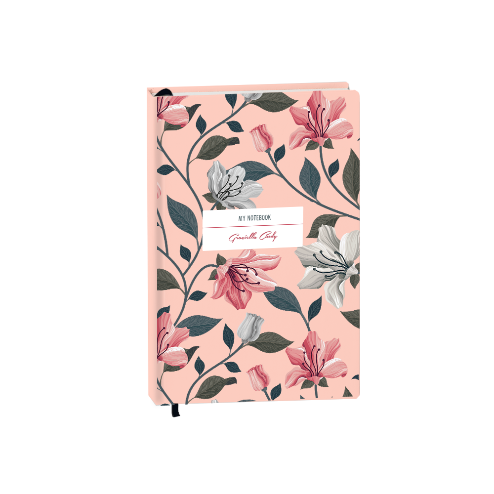 Hardcover Bookpaper Journal - Valerie (with Elastic Band & Bookmark)