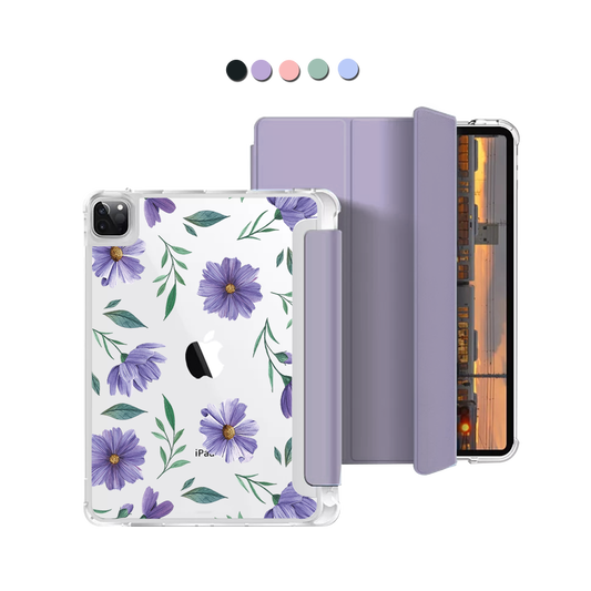 iPad Macaron Flip Cover - Violets