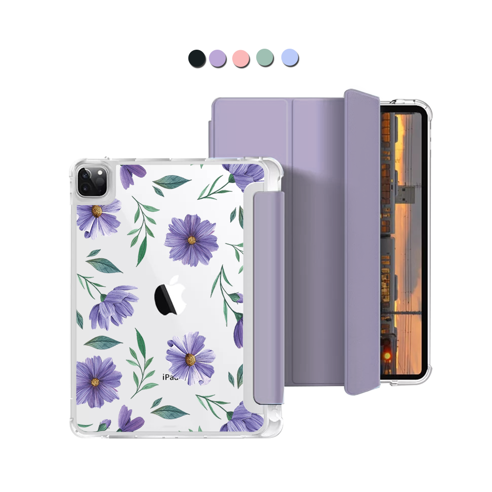 iPad Macaron Flip Cover - Violets