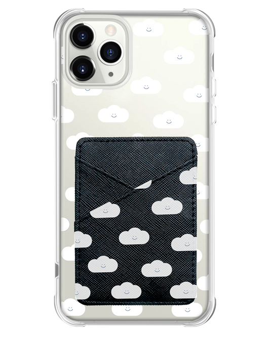 iPhone Phone Wallet Case - White Clouds
