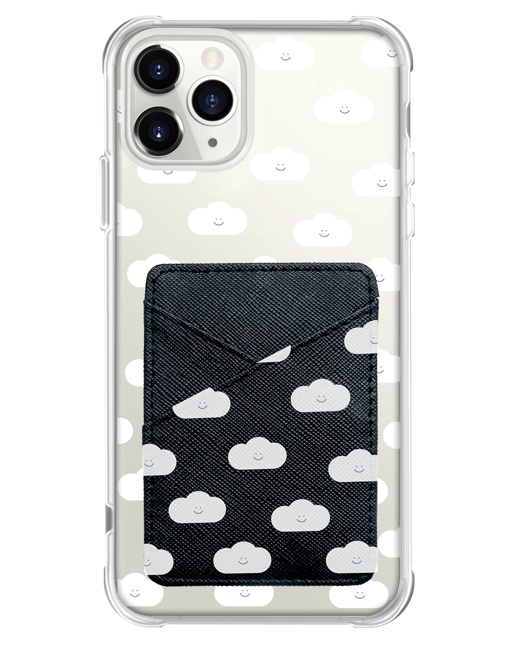 iPhone Phone Wallet Case - White Clouds