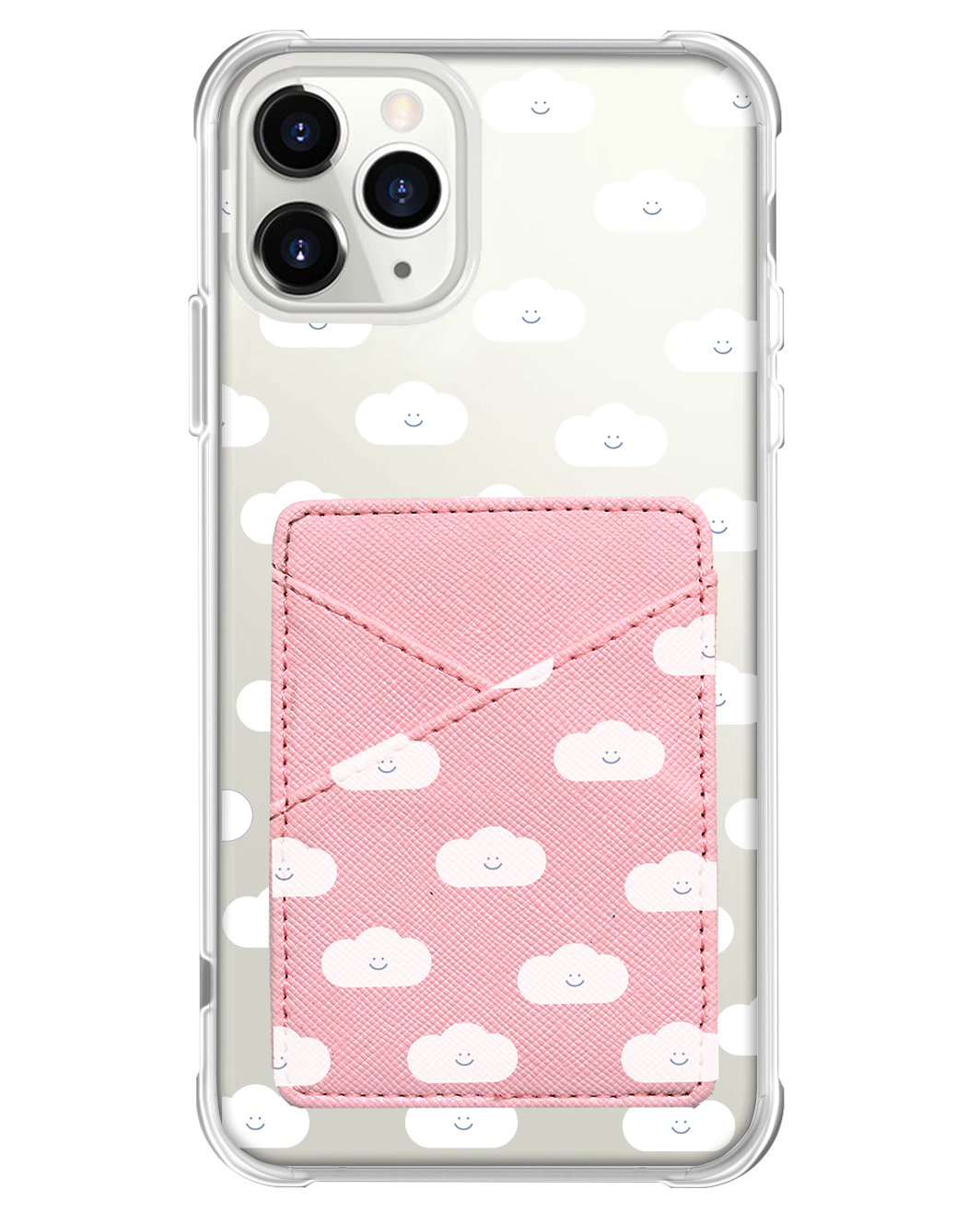 iPhone Phone Wallet Case - White Clouds