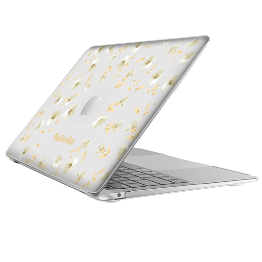 MacBook Snap Case - White Magnolia