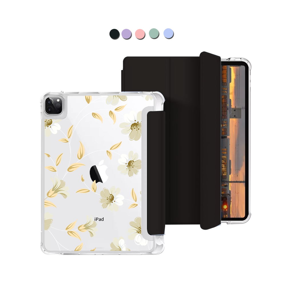 iPad Macaron Flip Cover - White Magnolia