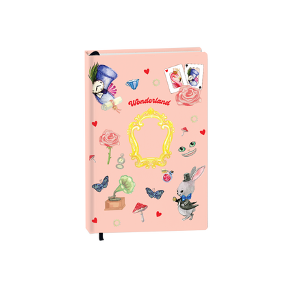 Hardcover Bookpaper Journal - Wonderland (with Elastic Band & Bookmark)
