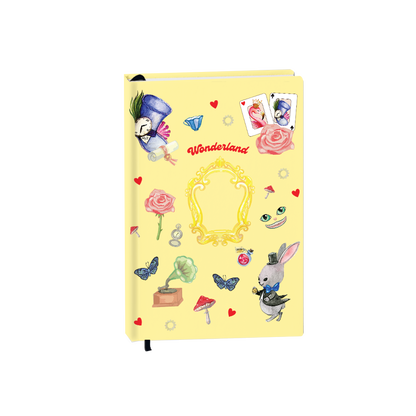 Hardcover Bookpaper Journal - Wonderland (with Elastic Band & Bookmark)