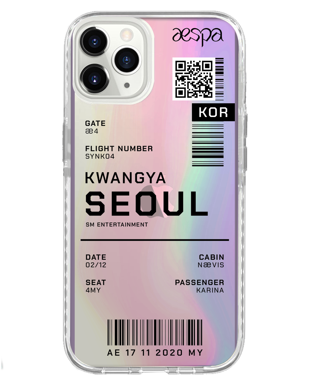 iPhone Rearguard Holo - Aespa Kwangya Ticket