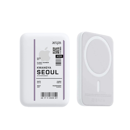 Magnetic Wireless Powerbank - Aespa Kwangya Ticket