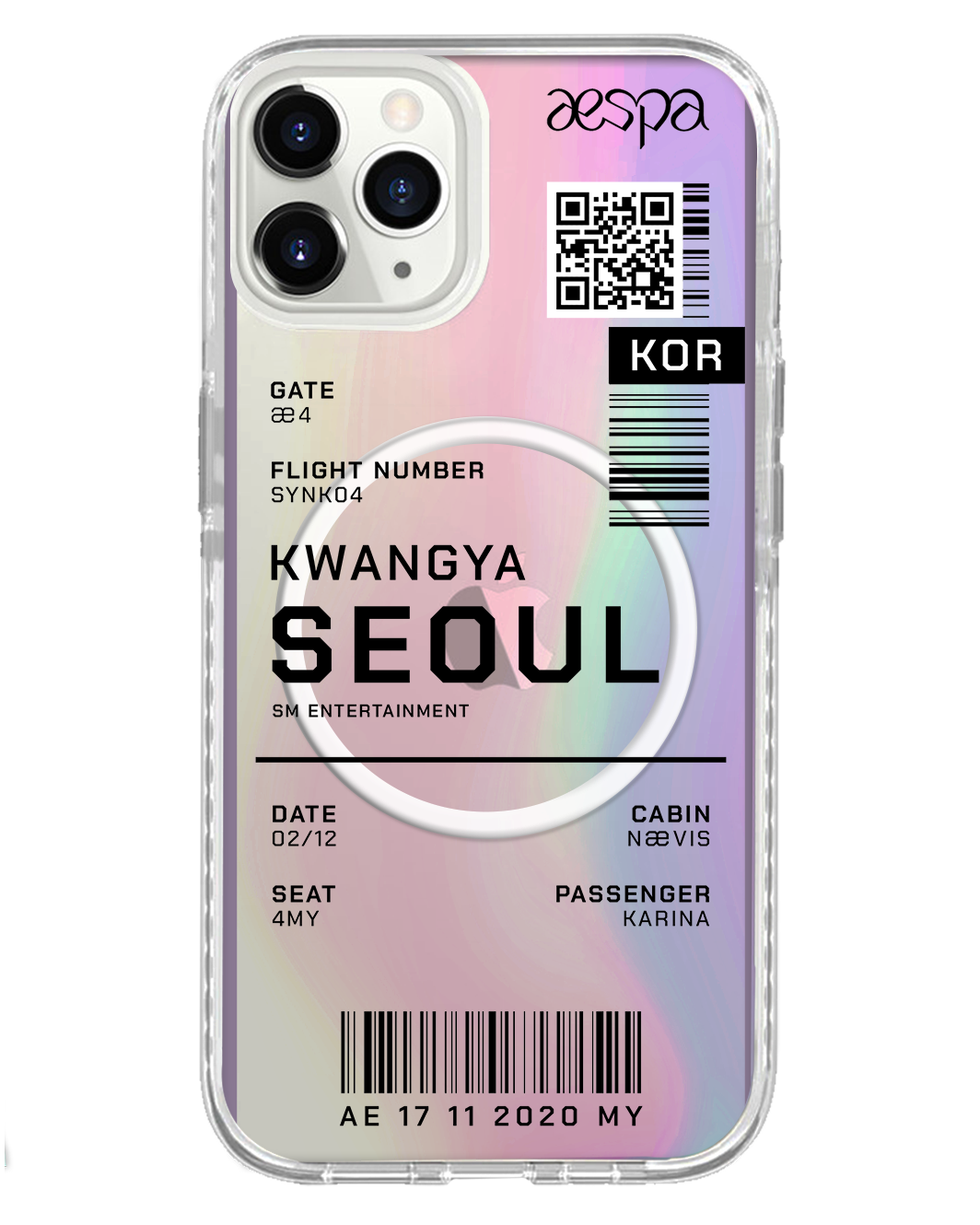 iPhone Rearguard Holo - Aespa Kwangya Ticket