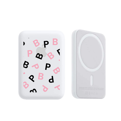 Magnetic Wireless Powerbank - Blackpink Monogram
