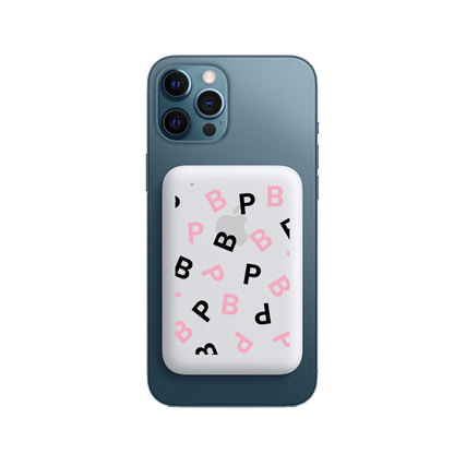 Magnetic Wireless Powerbank - Blackpink Monogram