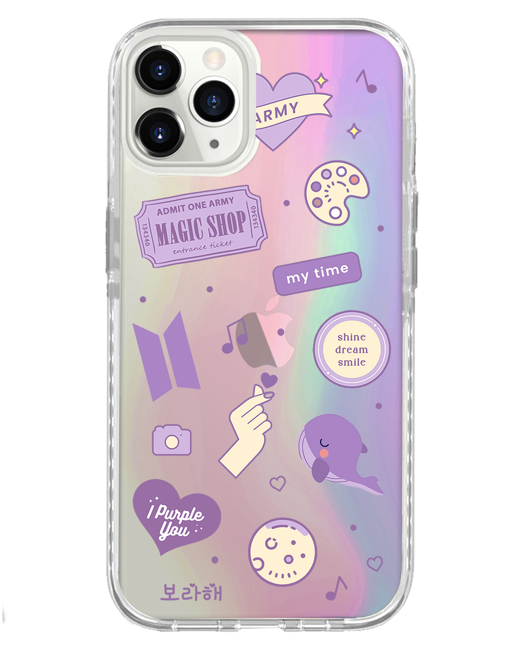 iPhone Rearguard Holo - BTS Sticker Pack