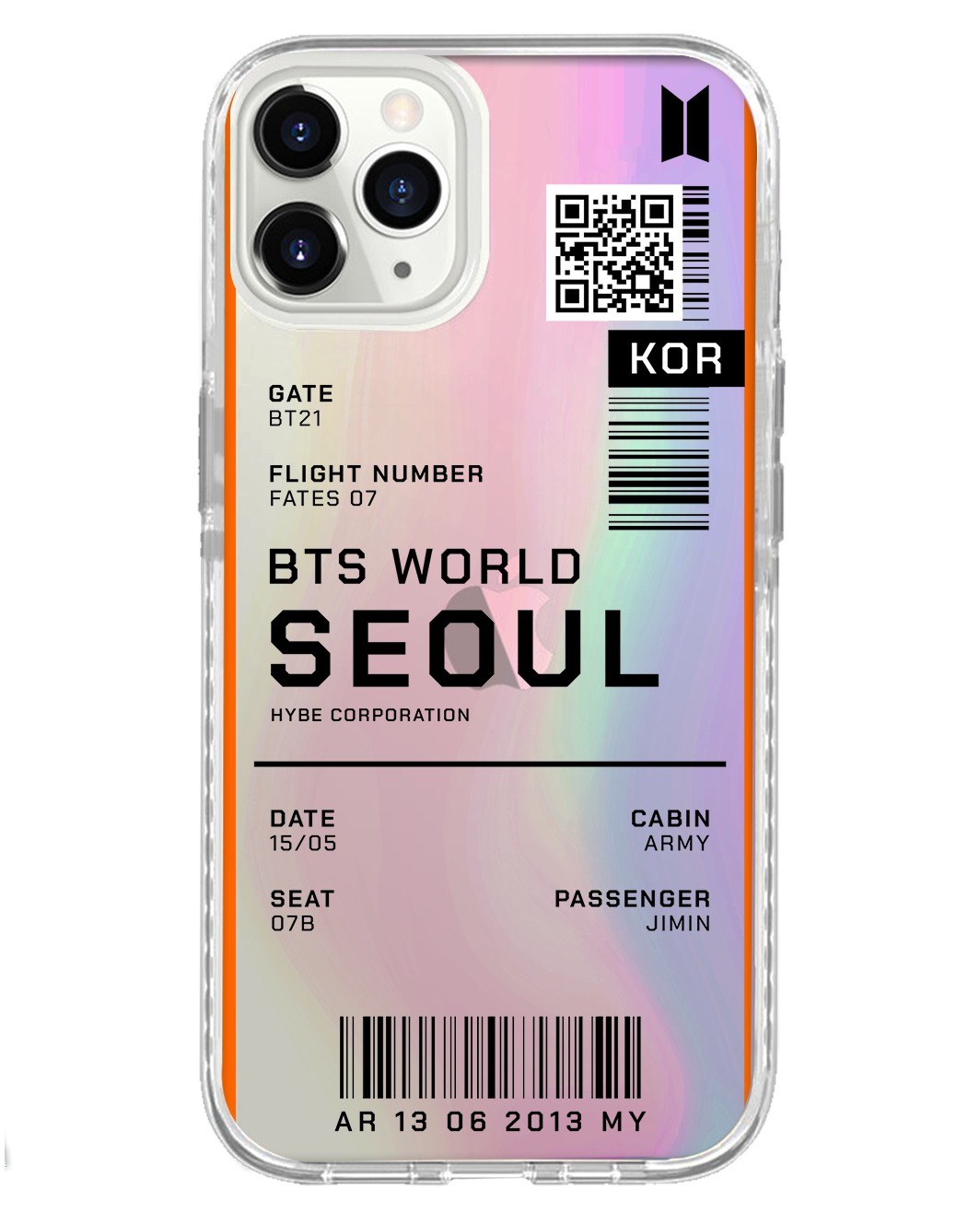 iPhone Rearguard Holo - BTS World Ticket