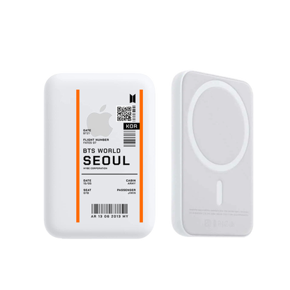 Magnetic Wireless Powerbank - BTS World Ticket
