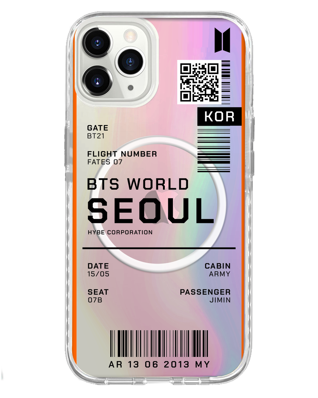 iPhone Rearguard Holo - BTS World Ticket